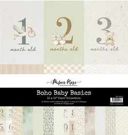 PAPER ROSE PAPER ROSE BOHO BABY 12x12 BASICS PAPER COLLECTION