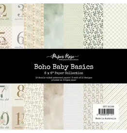 PAPER ROSE PAPER ROSE BOHO BABY 6x6 BASICS PAPER COLLECTION