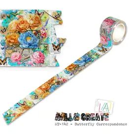 AALL & CREATE AALL & CREATE #142 BUTTERFLY CORRESPONDENCE LAYER IT UP! WASHI TAPE