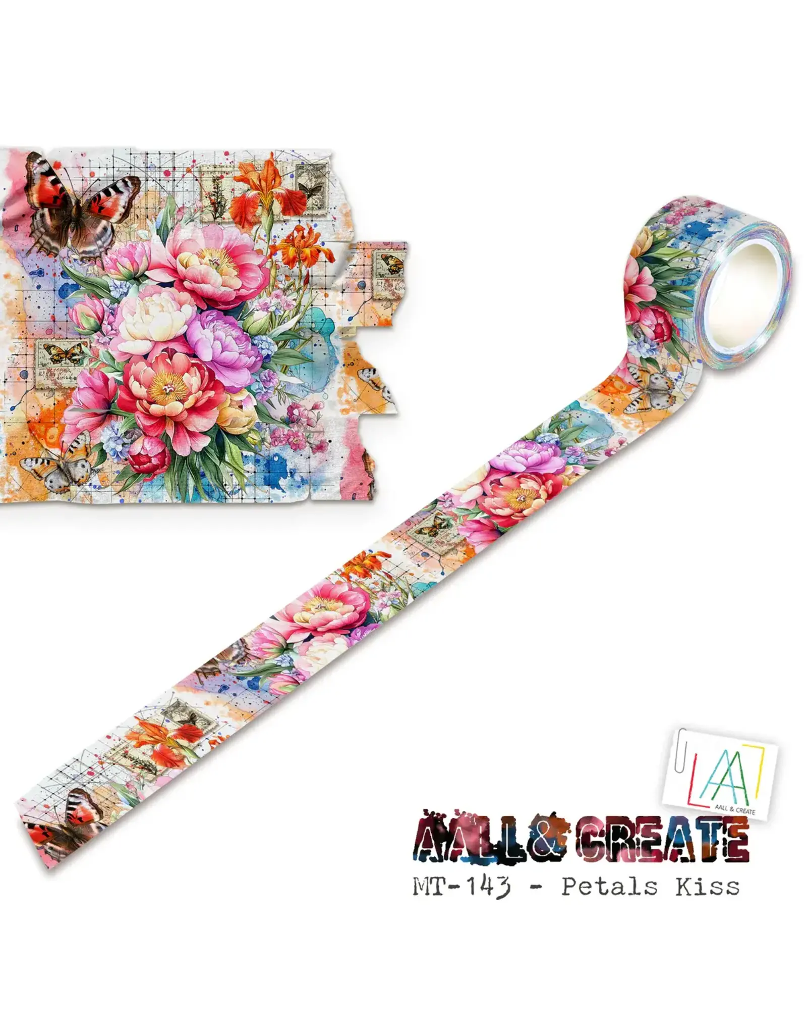 AALL & CREATE AALL & CREATE #143 PETALS KISS LAYER IT UP! WASHI TAPE