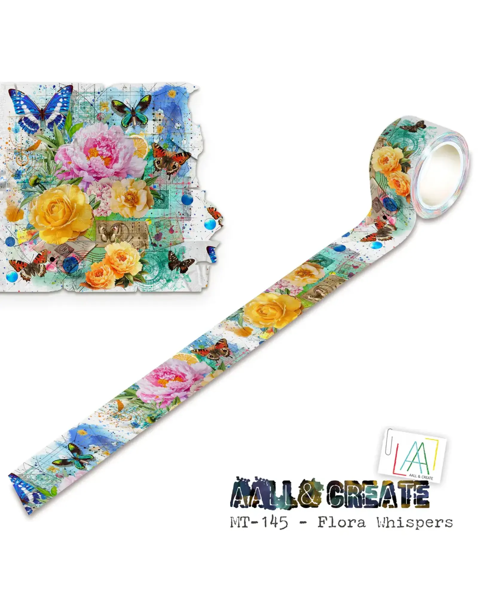 AALL & CREATE AALL & CREATE #145 FLORA WHISPERS LAYER IT UP! WASHI TAPE