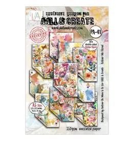 AALL & CREATE AALL & CREATE AUTOUR DE MWA & CO #41 COLOUR ME FLORAL A5 DOUBLE-SIDED DESIGN PAPERS 10/PK