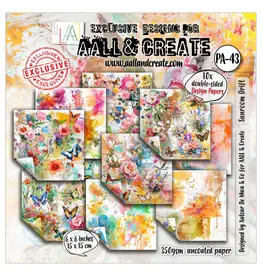 AALL & CREATE AALL & CREATE AUTOUR DE MWA & CO #43 SUNROOM DRIFT 6x6 DOUBLE-SIDED DESIGN PAPERS 10/PK