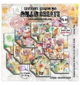 AALL & CREATE AALL & CREATE AUTOUR DE MWA & CO #44 CANVAS PLAY 12x12 DOUBLE-SIDED DESIGN PAPERS 10/PK