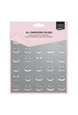 VAESSEN CREATIVE VAESSEN CREATIVE PUMPKIN FACES 3D EMBOSSING FOLDER