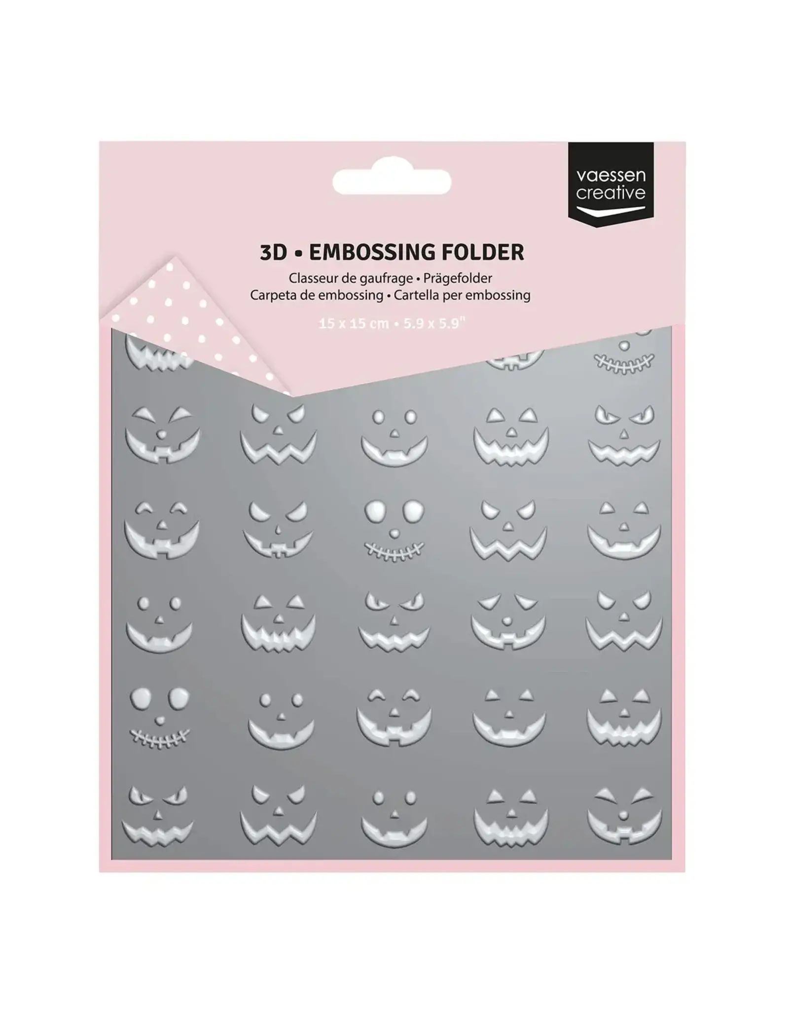 VAESSEN CREATIVE VAESSEN CREATIVE PUMPKIN FACES 3D EMBOSSING FOLDER