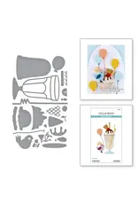 SPELLBINDERS SPELLBINDERS HAPPIER HOUR COLLECTION FOUNTAIN WISHES ETCHED DIE SET