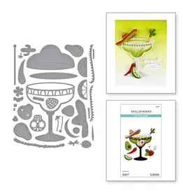 SPELLBINDERS SPELLBINDERS HAPPIER HOUR COLLECTION SIP SIP OLE' ETCHED DIE SET