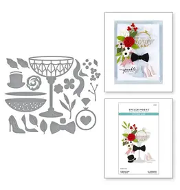 SPELLBINDERS SPELLBINDERS HAPPIER HOUR COLLECTION A SPECIAL TOAST ETCHED DIE SET