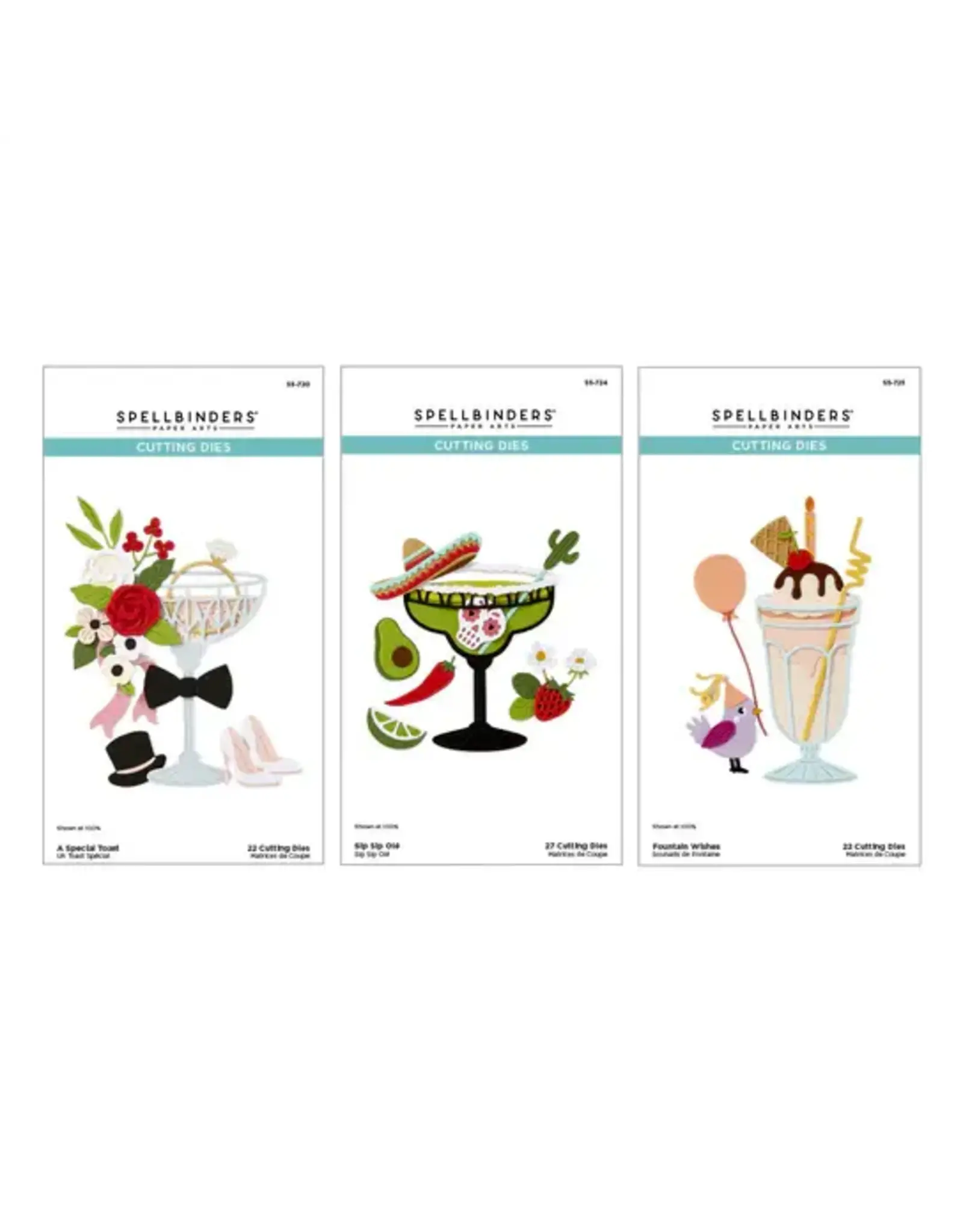 SPELLBINDERS SPELLBINDERS HAPPIER HOUR COLLECTION DIE BUNDLE