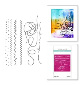 SPELLBINDERS SPELLBINDERS BEAUTIFULLY IMPERFECT COLLECTION TANGLED THREADS ETCHED DIE SET