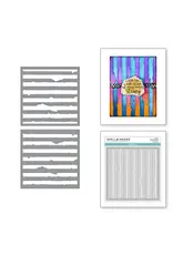 SPELLBINDERS SPELLBINDERS BEAUTIFULLY IMPERFECT COLLECTION TATTERED STRIPES STENCIL SET