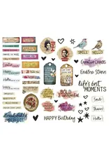SPELLBINDERS SPELLBINDERS BEAUTIFULLY IMPERFECT COLLECTION BEAUTIFULLY IMPERFECT SENTIMENTS DIE-CUTS 110/PK