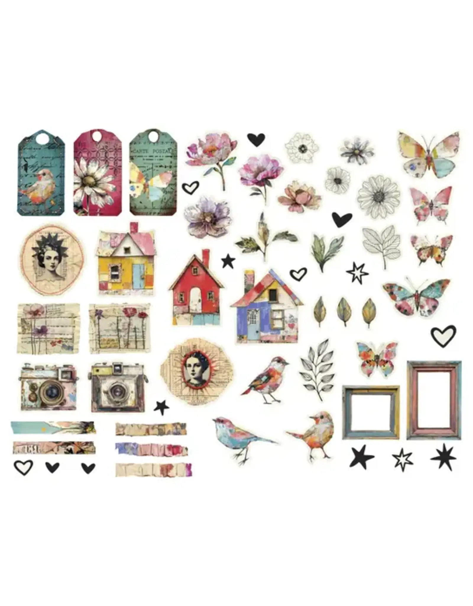 SPELLBINDERS SPELLBINDERS BEAUTIFULLY IMPERFECT COLLECTION BEAUTIFULLY IMPERFECT SHAPES DIE-CUTS 110/PK