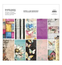 SPELLBINDERS SPELLBINDERS BEAUTIFULLY IMPERFECT COLLECTION 12x12 PAPER PACK