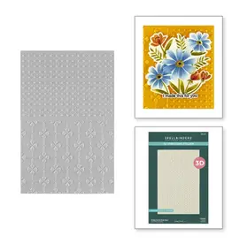 SPELLBINDERS SPELLBINDERS WENDY VECCHI TABBED CLASSICS COLLECTION POLKA DOT & POSY DUO 3D EMBOSSING FOLDER