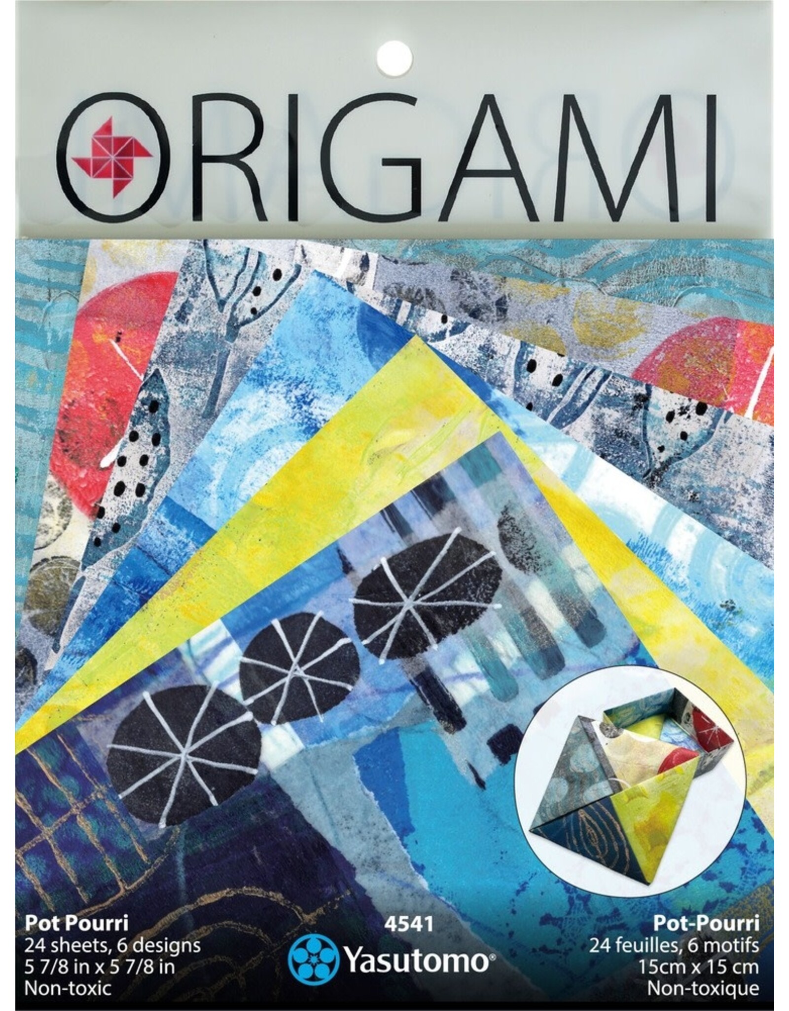 YASUTOMO YASUTOMO ORIGAMI POT POURRI PAINTED PAPER PACK