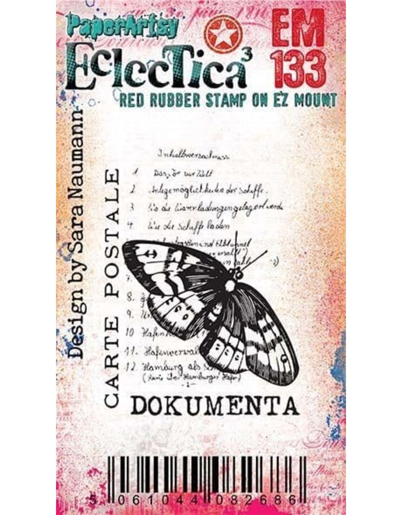 PAPER ARTSY PAPER ARTSY SARA NAUMANN ECLECTICA EM133 MINI CLING STAMP