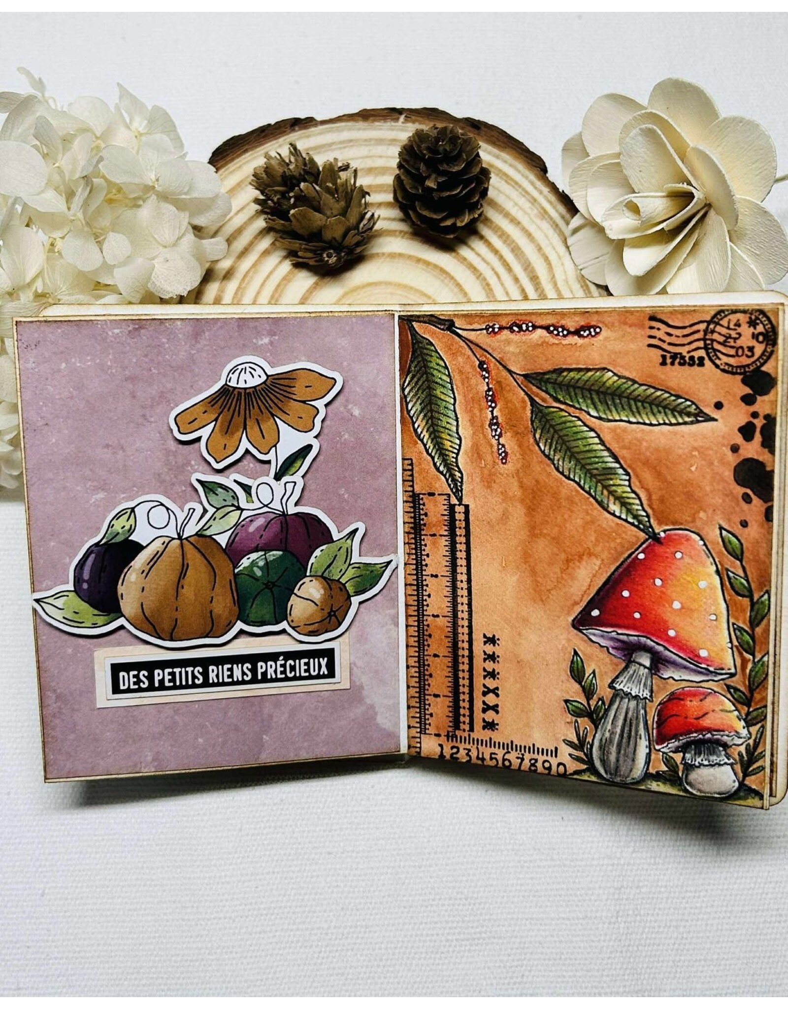 CHOU & FLOWERS CHOU & FLOWERS COLLECTION L'ORÉE DES BOIS MOTS D'AUTOMNE DIE-CUTS