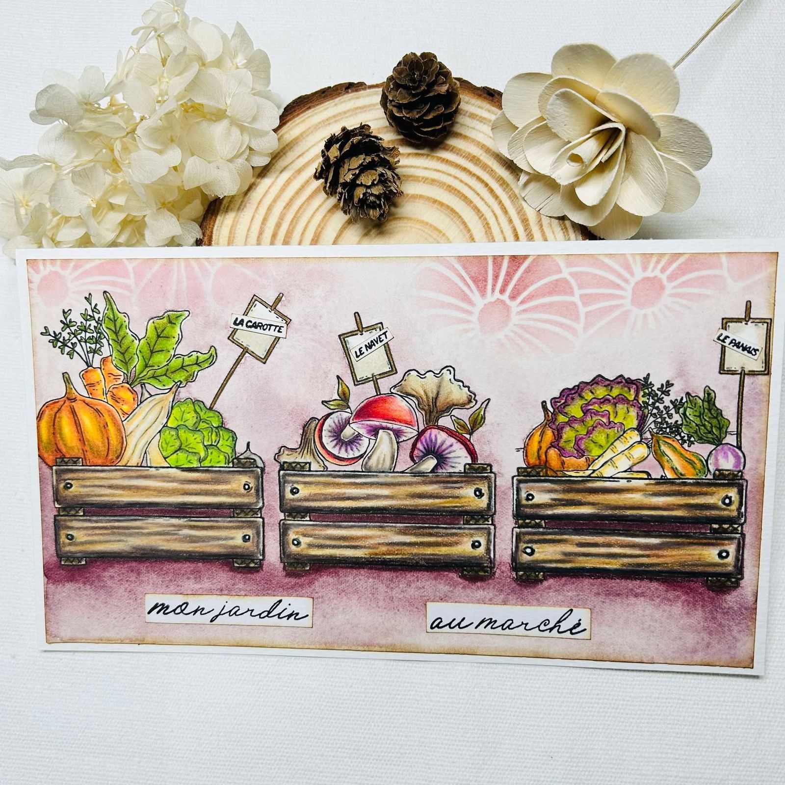 CHOU & FLOWERS CHOU & FLOWERS COLLECTION L'ORÉE DES BOIS LES POCHOIRS A6 CITROUILLES
