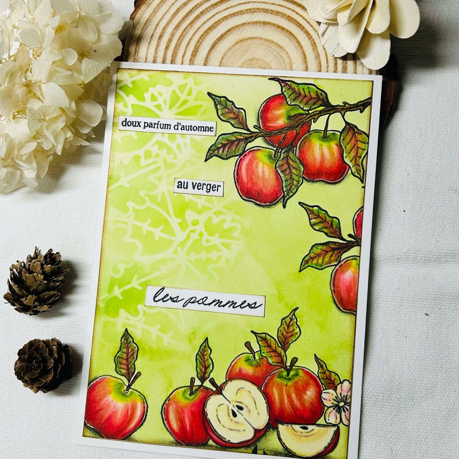CHOU & FLOWERS CHOU & FLOWERS COLLECTION L'ORÉE DES BOIS LES POCHOIRS A6 FEUILLAGES