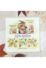 CHOU & FLOWERS CHOU & FLOWERS COLLECTION L'ORÉE DES BOIS LES POCHOIRS A6 FEUILLAGES