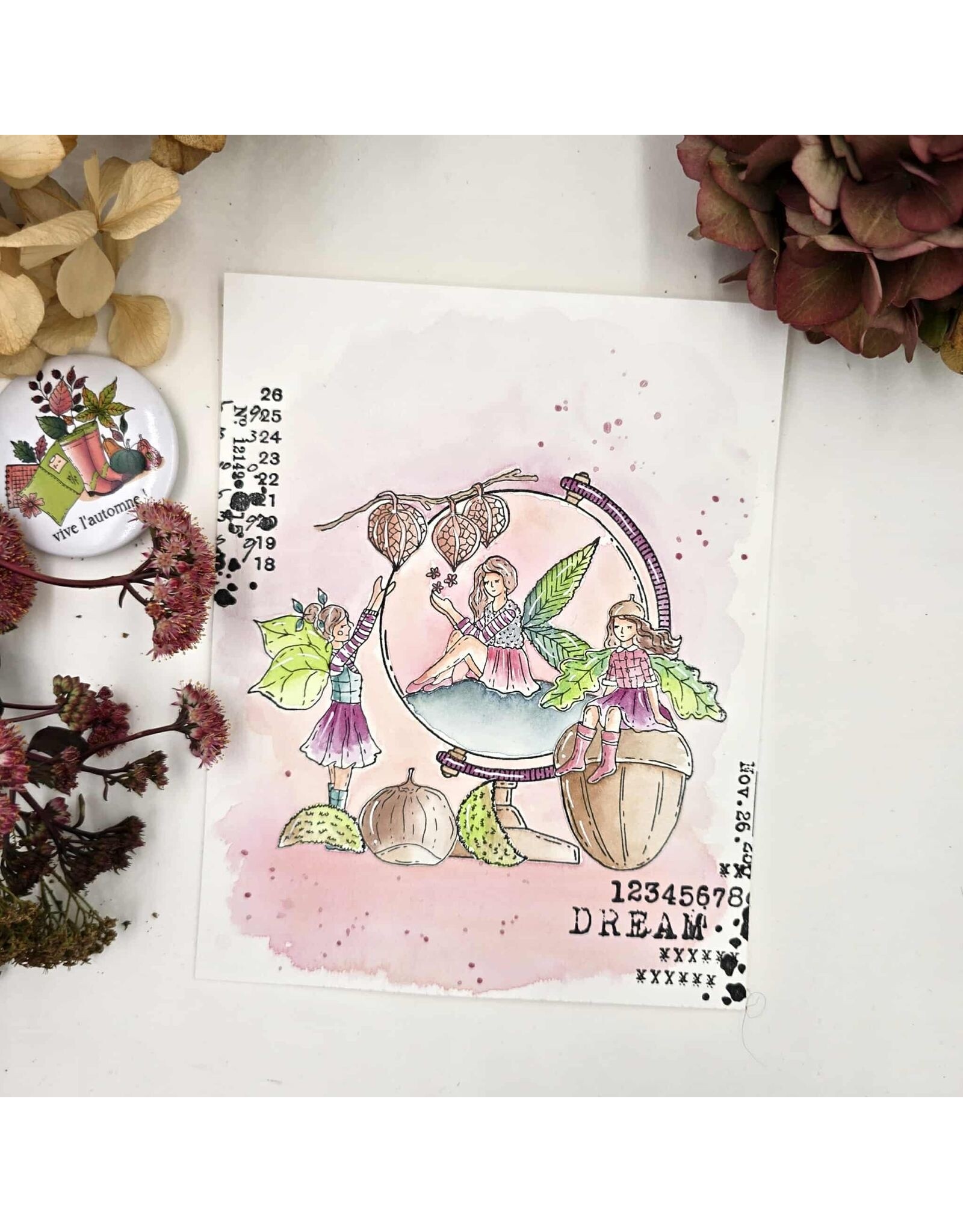 CHOU & FLOWERS CHOU & FLOWERS COLLECTION L'ORÉE DES BOIS LE REVEIL A4 CLEAR STAMP SET