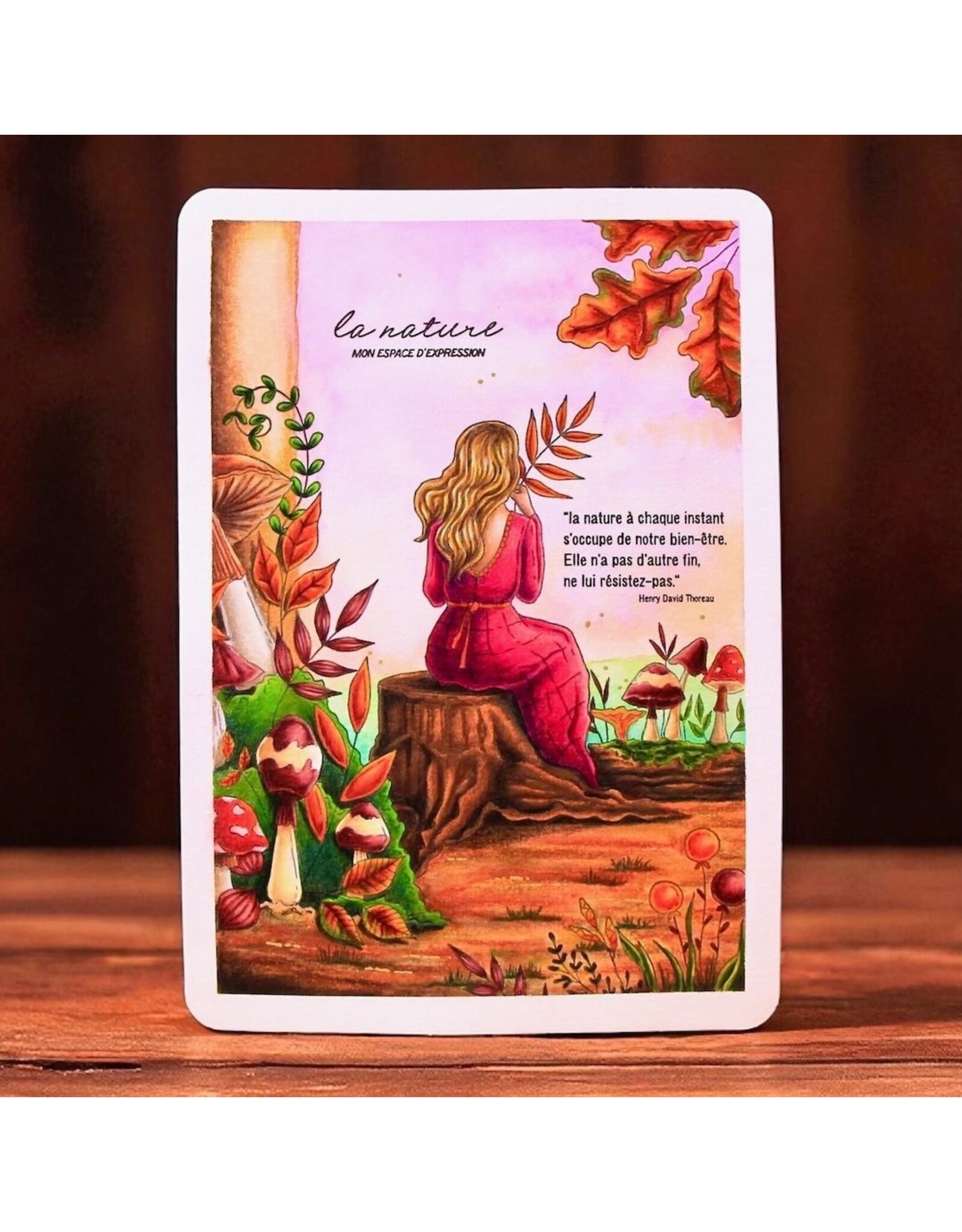 CHOU & FLOWERS CHOU & FLOWERS COLLECTION L'ORÉE DES BOIS BALADE EN FORÊT A5 CLEAR STAMP SET