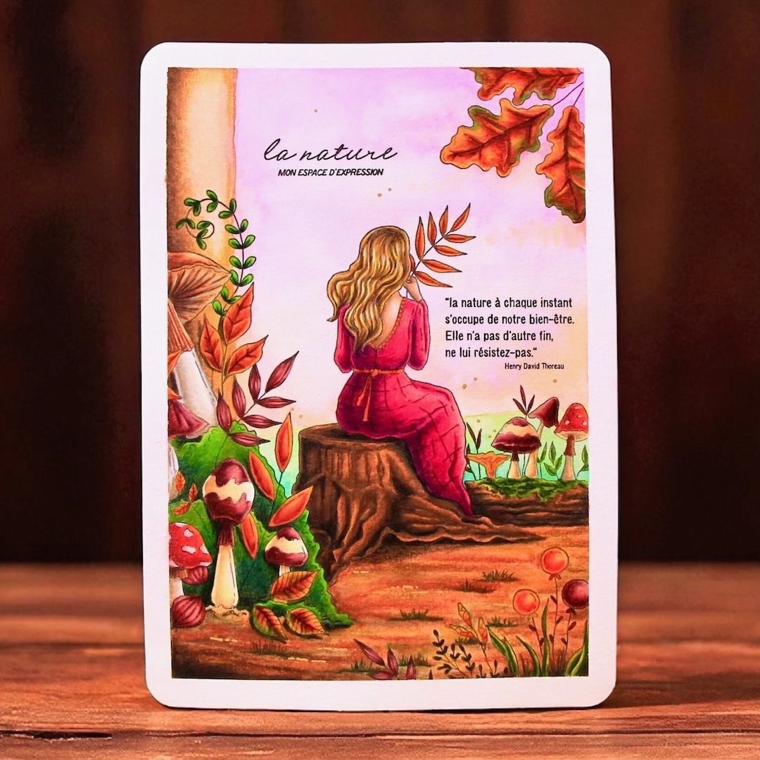 CHOU & FLOWERS CHOU & FLOWERS COLLECTION L'ORÉE DES BOIS BALADE EN FORÊT A5 CLEAR STAMP SET
