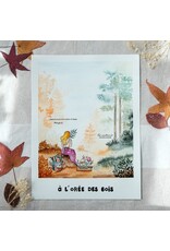 CHOU & FLOWERS CHOU & FLOWERS COLLECTION L'ORÉE DES BOIS BALADE EN FORÊT A5 CLEAR STAMP SET