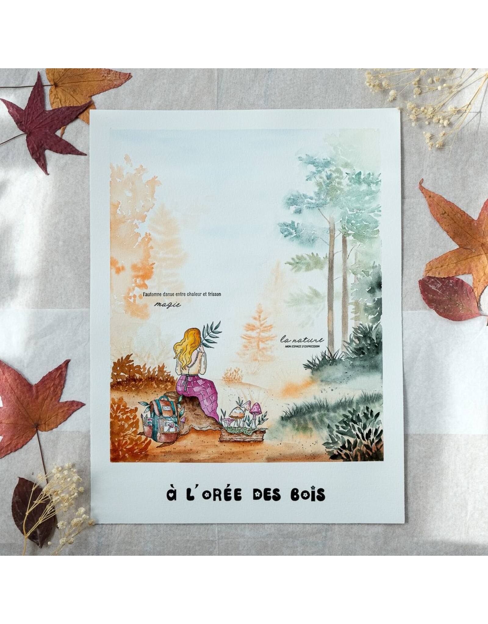 CHOU & FLOWERS CHOU & FLOWERS COLLECTION L'ORÉE DES BOIS BALADE EN FORÊT A5 CLEAR STAMP SET