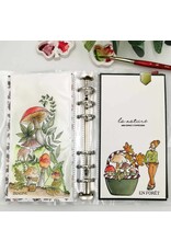 CHOU & FLOWERS CHOU & FLOWERS COLLECTION L'ORÉE DES BOIS AMBIANCE SOUS-BOIS A5 CLEAR STAMP SET