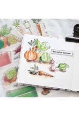 CHOU & FLOWERS CHOU & FLOWERS COLLECTION L'ORÉE DES BOIS LÉGUMES DE SAISON A5 CLEAR STAMP SET