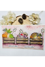 CHOU & FLOWERS CHOU & FLOWERS COLLECTION L'ORÉE DES BOIS LÉGUMES DE SAISON A5 CLEAR STAMP SET