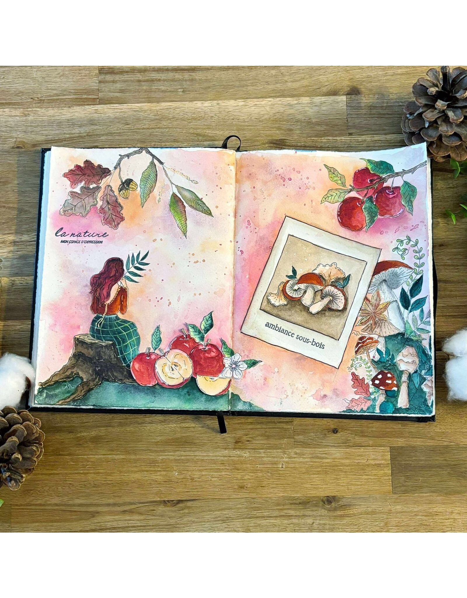 CHOU & FLOWERS CHOU & FLOWERS COLLECTION L'ORÉE DES BOIS MUSHROOMS A6 CLEAR STAMP SET