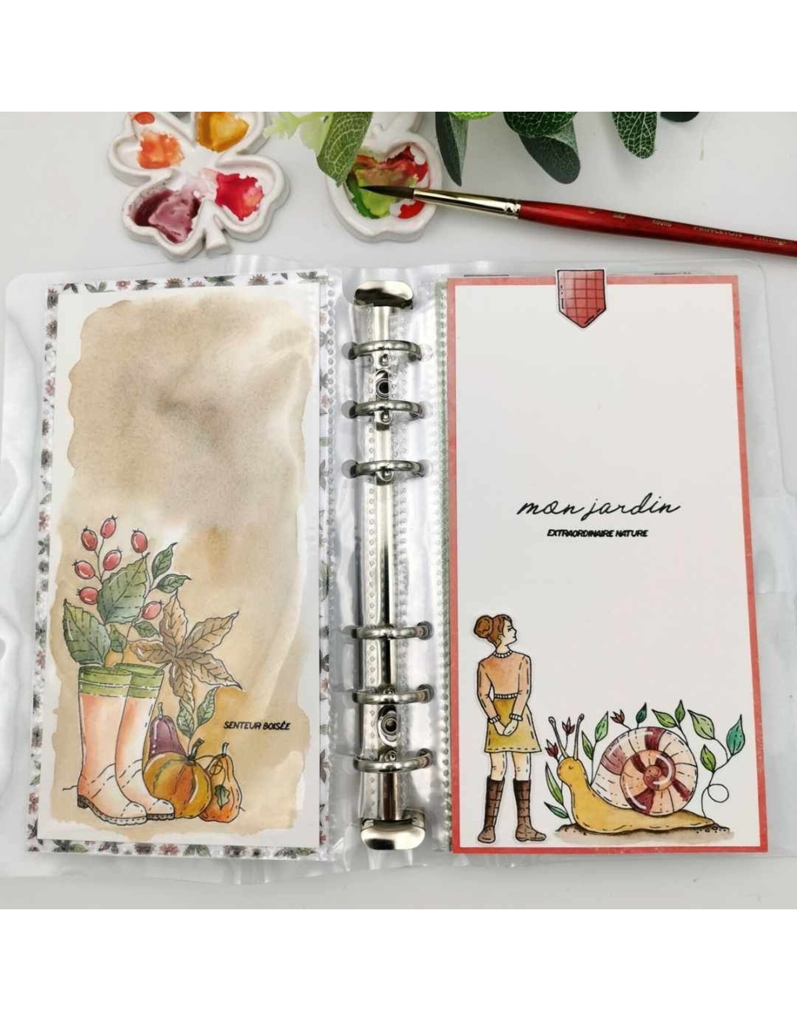 CHOU & FLOWERS CHOU & FLOWERS COLLECTION L'ORÉE DES BOIS POUR TE DIRE A6 CLEAR STAMP SET