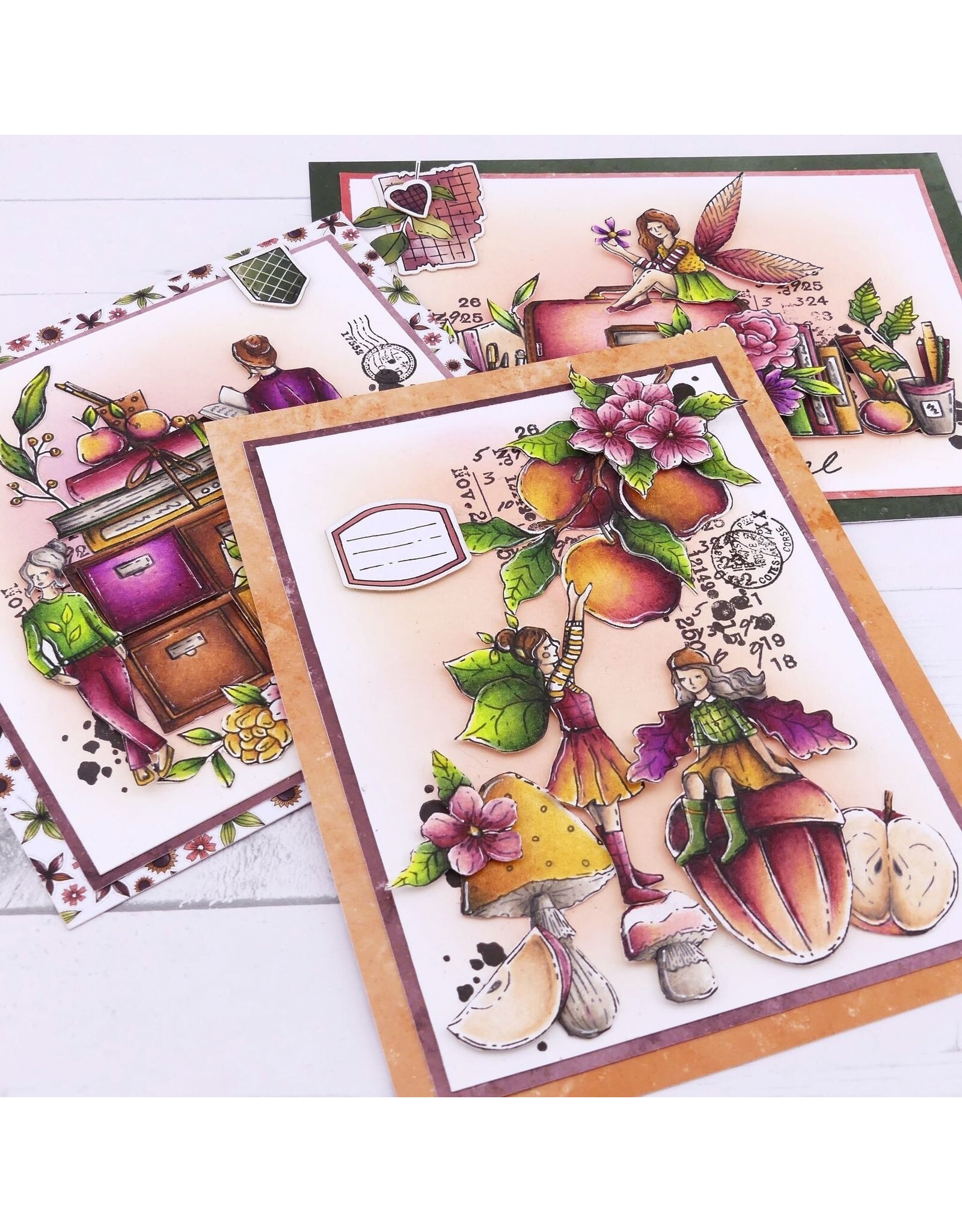 CHOU & FLOWERS CHOU & FLOWERS COLLECTION L'ORÉE DES BOIS MINI CHAMPIGNON A8 CLEAR STAMP