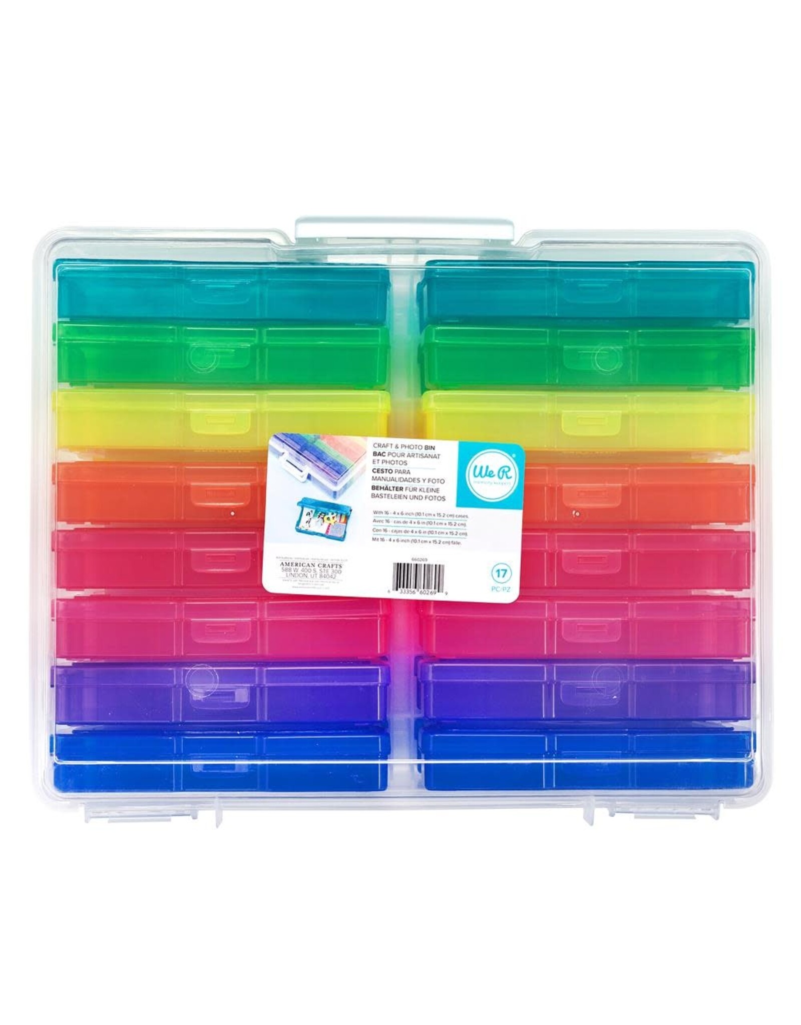 WE R MEMORY KEEPERS WE R MEMORY KEEPERS CRAFT & PHOTO TRASNLUCENT PLASTIC STORAGE CASES