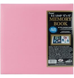 PIONEER PIONEER LEATHERETTE MEMORY BOOK LIGHT PINK PASTEL 12"X12"