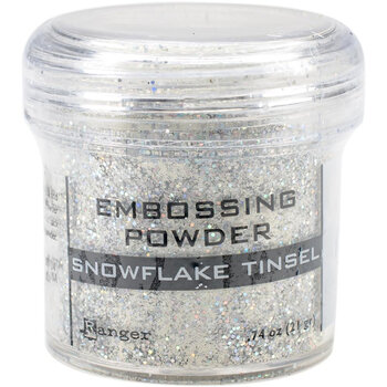 RANGER RANGER EMBOSSING POWDER SNOWFLAKE TINSEL 0.74OZ