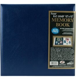PIONEER PIONEER LEATHERETTE MEMORY BOOK NAVY 12"X12"