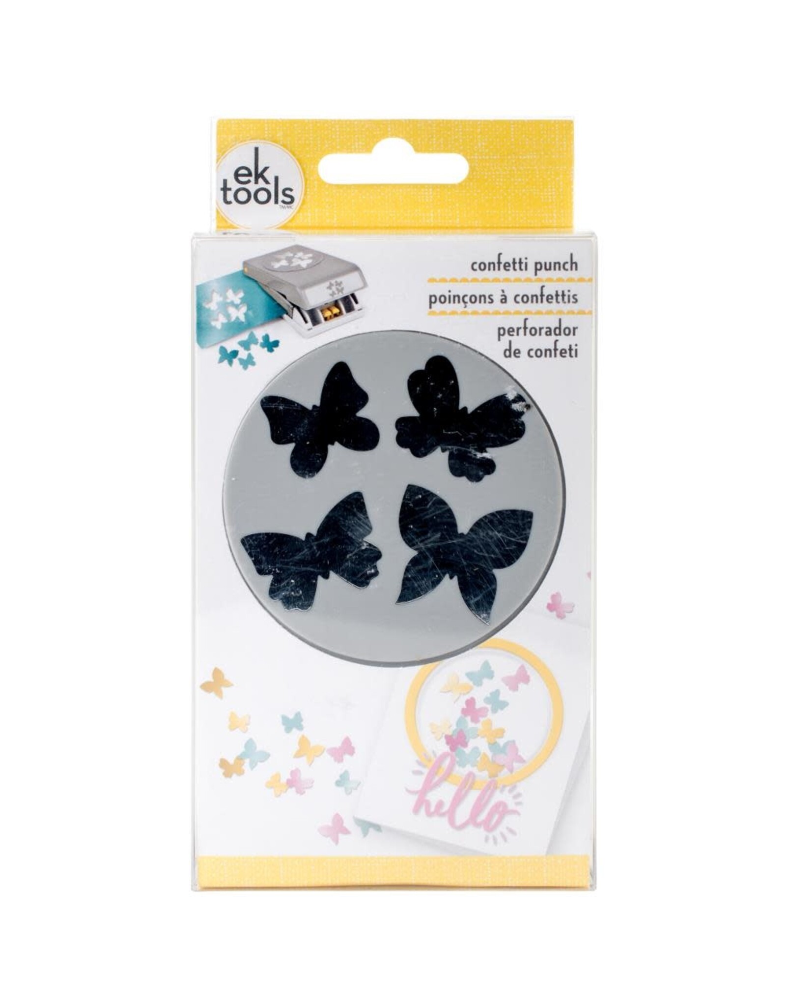EK SUCCESS EK TOOLS CONFETTI BUTTERFLY LARGE PUNCH