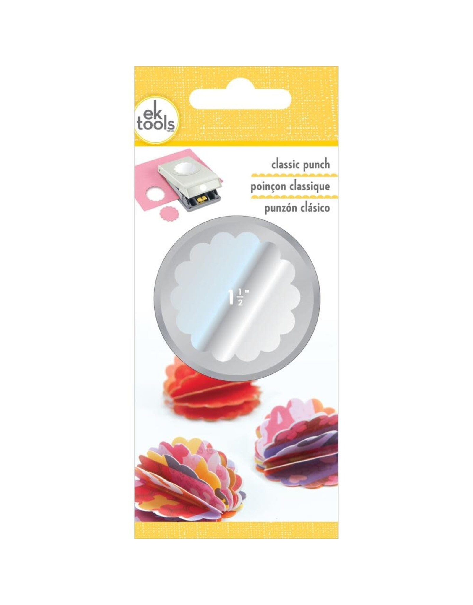 EK SUCCESS EK TOOLS SCALLOP CIRCLE 1.5" LARGE PUNCH