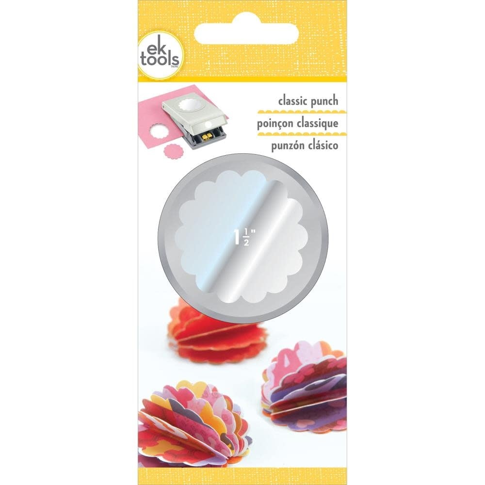 EK SUCCESS EK TOOLS SCALLOP CIRCLE 1.5" LARGE PUNCH