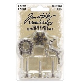 ADVANTUS TIM HOLTZ IDEA-OLOGY CHRISTMAS FIGURE STANDS METAL ADORNMENTS 6 PIECES