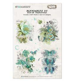 49 AND MARKET 49 AND MARKET BLENDABLES ESSENTIALS 03 6x8 RUB-ON TRANSFERS 2/PK