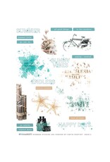 49 AND MARKET 49 AND MARKET VINTAGE BITS SUMMER STORIES 6x8 RUB-ON TRANSFER SET 2/PK