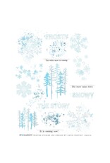 49 AND MARKET 49 AND MARKET VINTAGE BITS WINTER STORIES 6x8 RUB-ON TRANSFER SET 2/PK