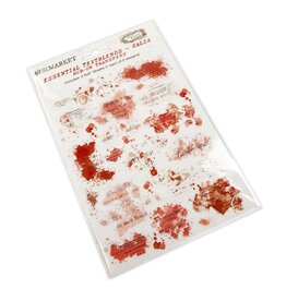 49 AND MARKET 49 AND MARKET VINTAGE BITS ESSENTIAL TEXTBLENDS-SALSA 6x8 RUB-ON TRANSFERS 2/PK