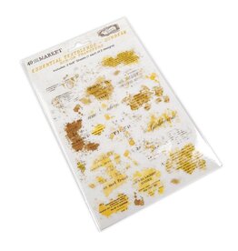 49 AND MARKET 49 AND MARKET VINTAGE BITS ESSENTIAL TEXTBLENDS-SUNBEAM 6x8 RUB-ON TRANSFERS 2/PK